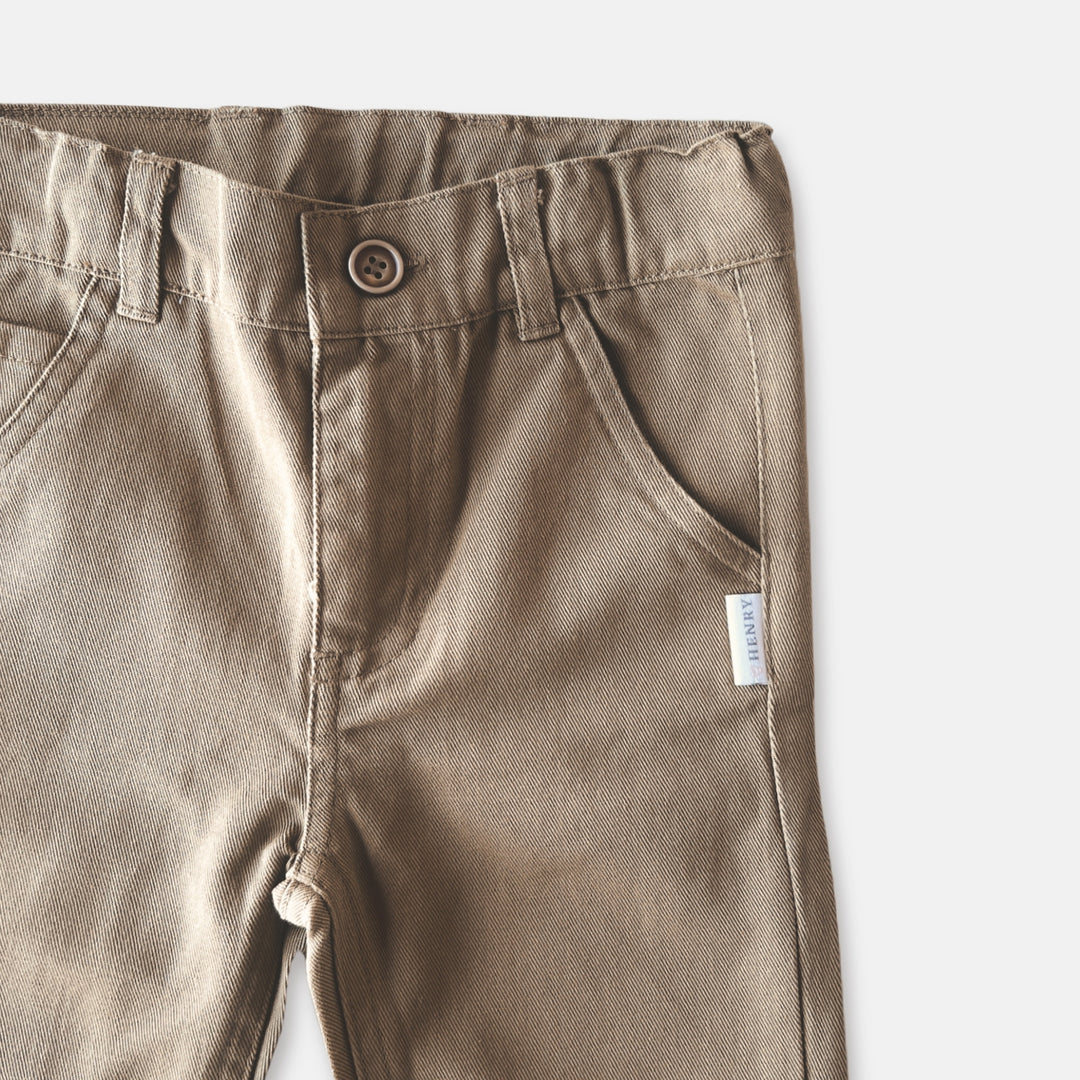 Boys Chino Pant- Taupe