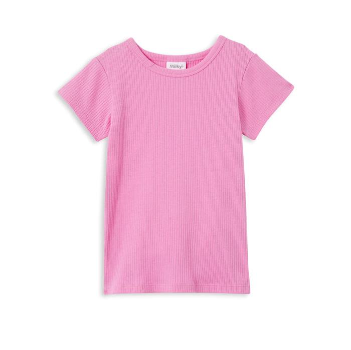 Pink Rib Tee