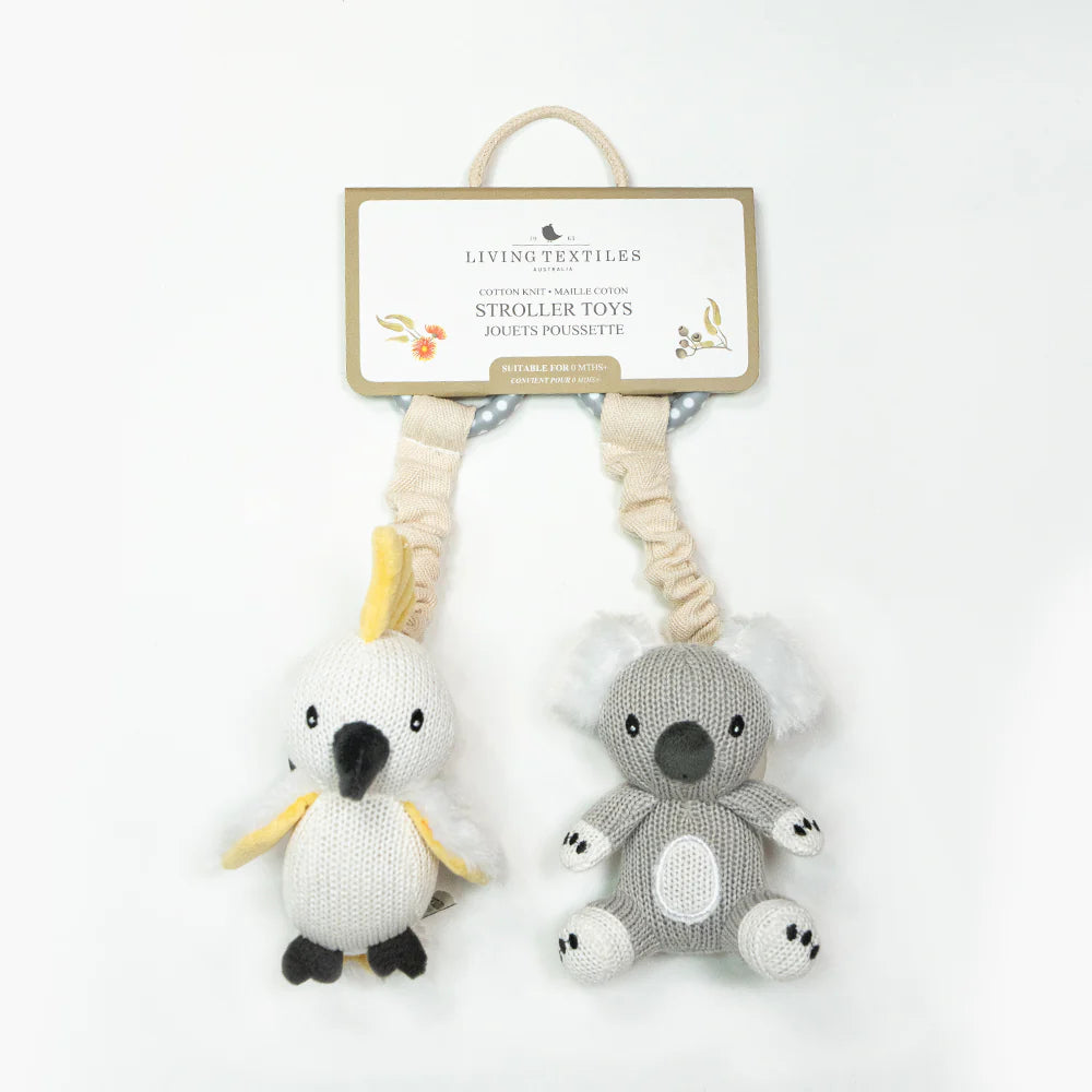 Stroller Toys 2 Pack- Koala & Cockatoo