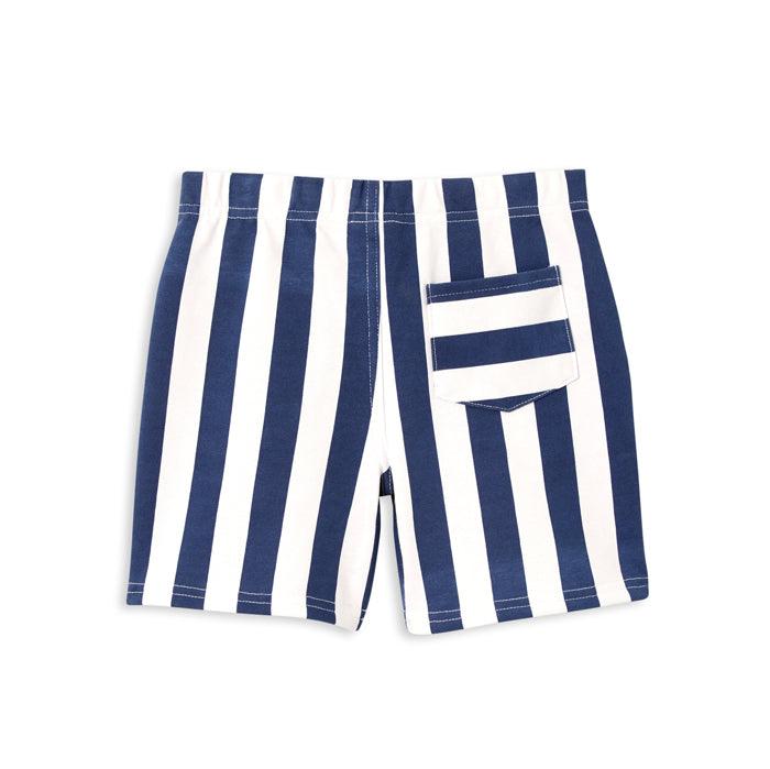 Stripe Fleece Short