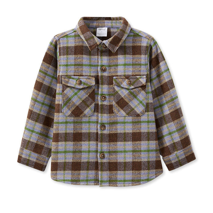 Earth Check Long Sleeve Overshirt