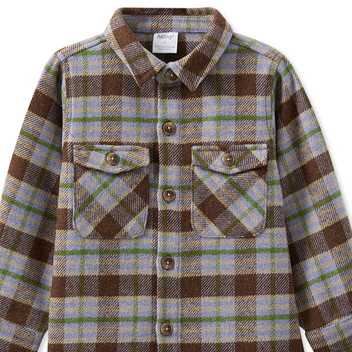 Earth Check Long Sleeve Overshirt