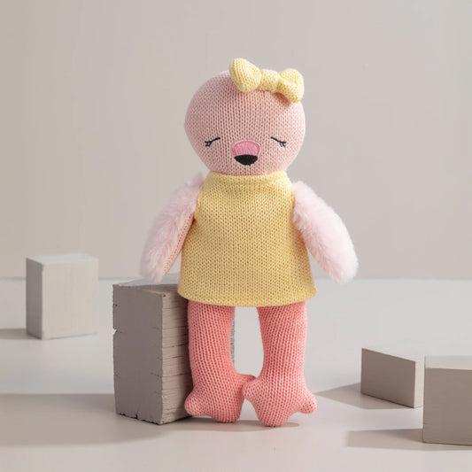 Knitted Animal Toy- Freya The Flamingo