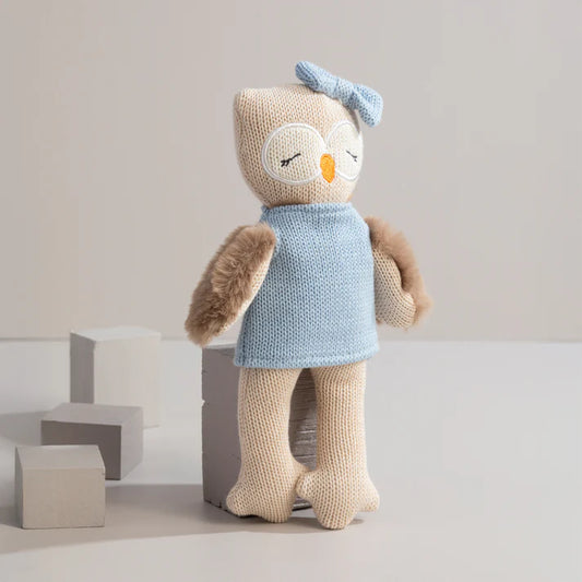 Knitted Animal Toy- Ollie The Owl