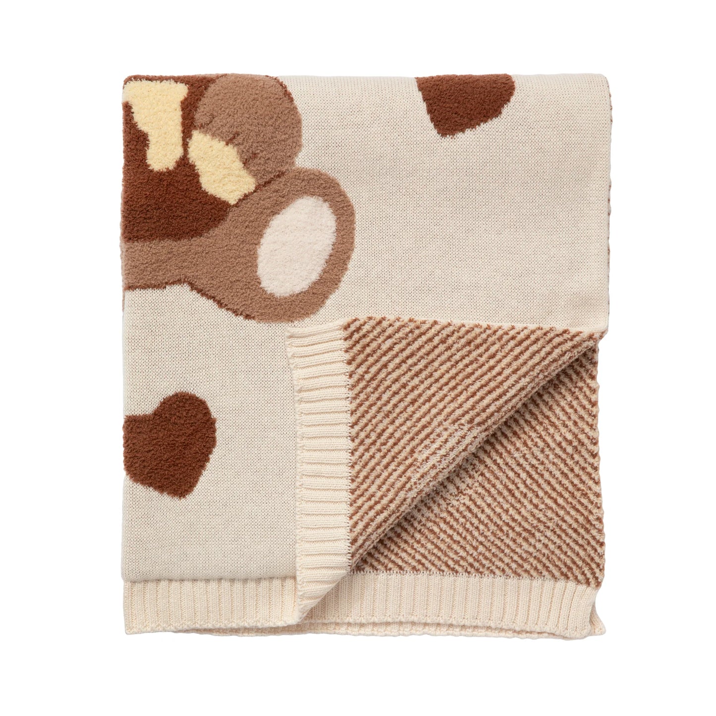 Jacquared Blanket- Cuddly Bear