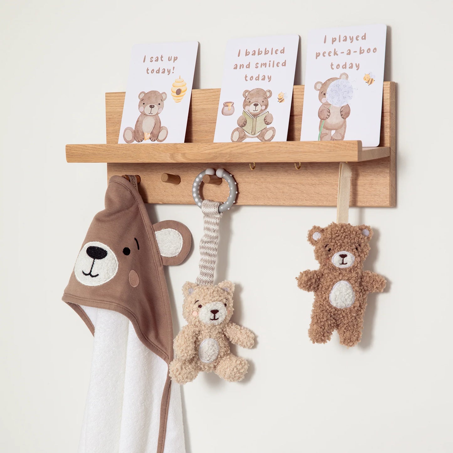 Teething Ring & Dummy Chain Gift Set- Cuddly Bear