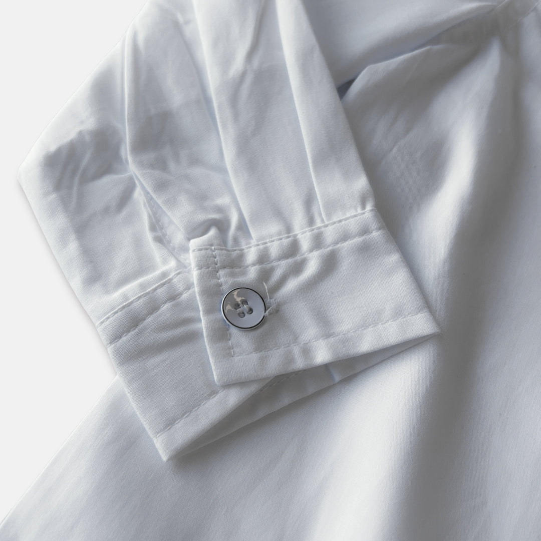 Boys Oxford Long Sleeve Shirt- White