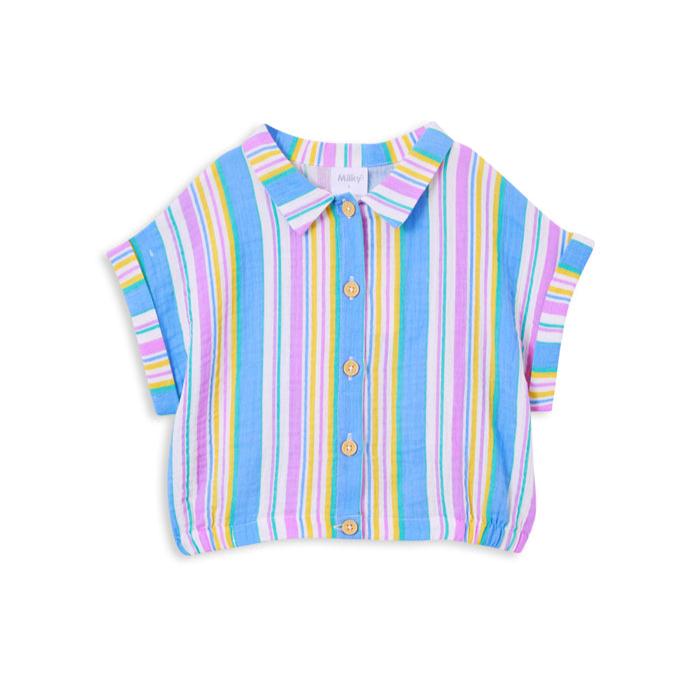 Crinkle Stripe Shirt