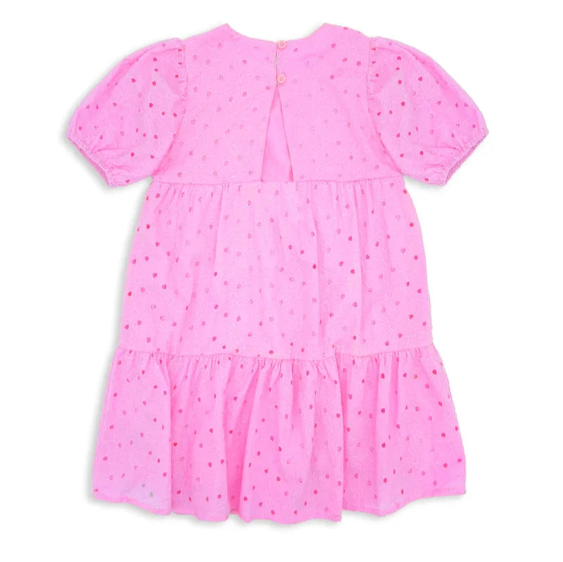 Pink Broderie Dress