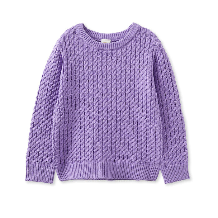 Lilac Cable Knit Jumper