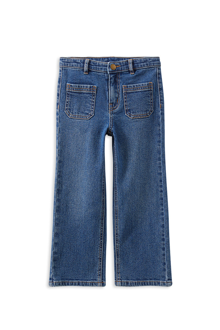 Girls Mid Wash Denim Jeans