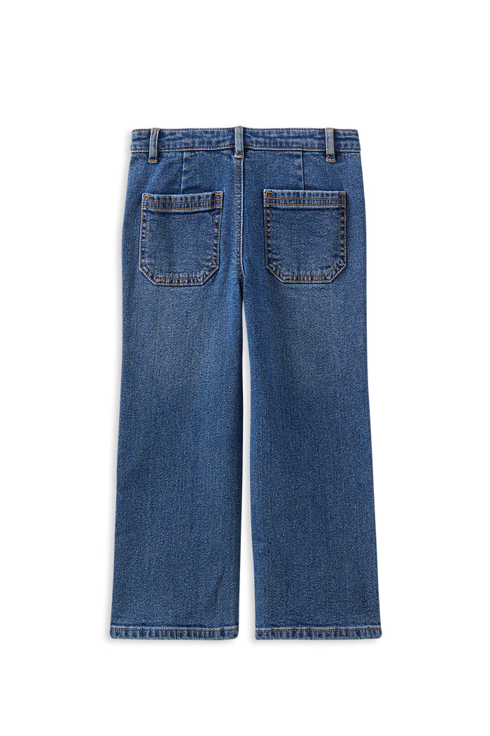 Girls Mid Wash Denim Jeans