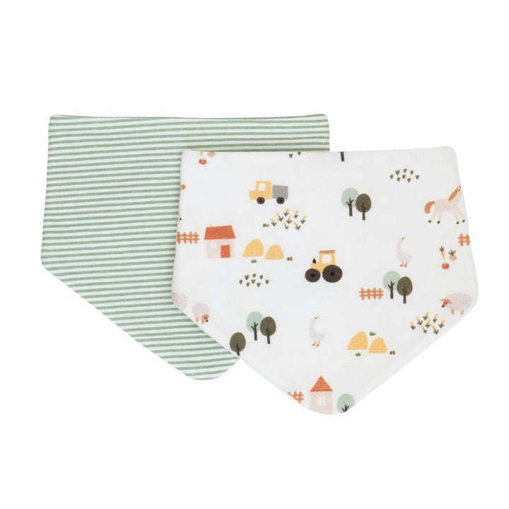 Bandana Bibs 2pk- Country Farm