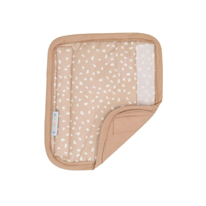 Harness Covers & Pram Pegs- Beige Dots