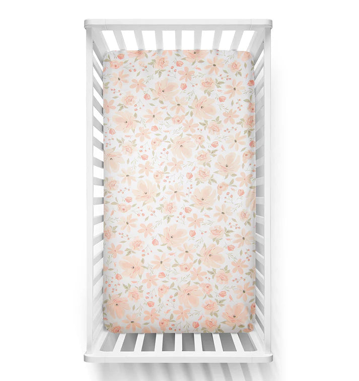 Cot Fitted Sheet- Meadow