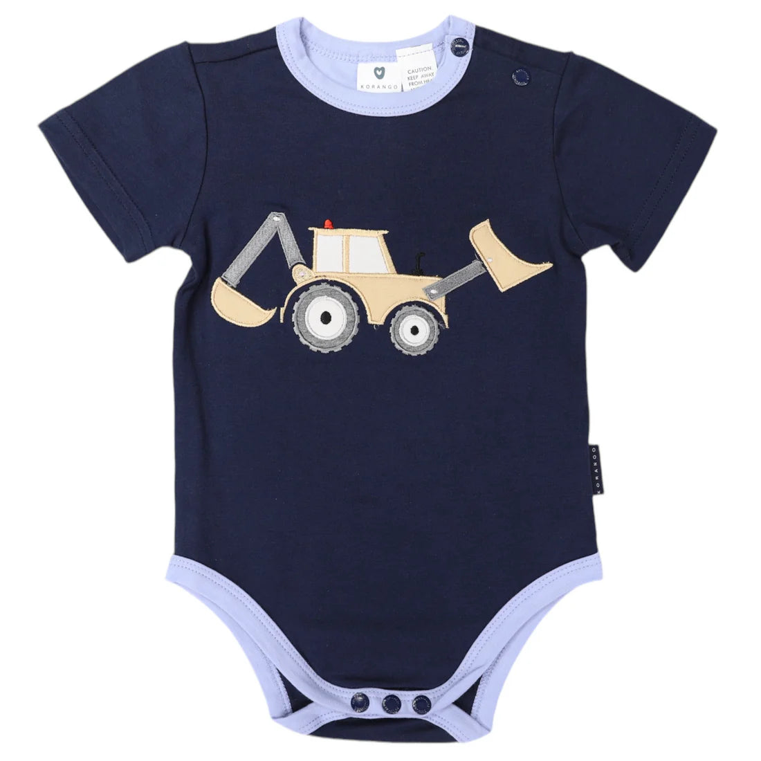 Digger Appliqued Bodysuit Navy