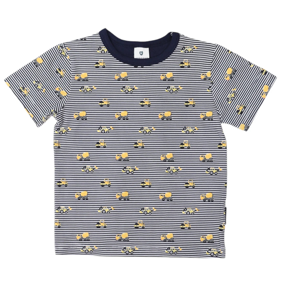 Trucks and Diggers Print Tee Navy