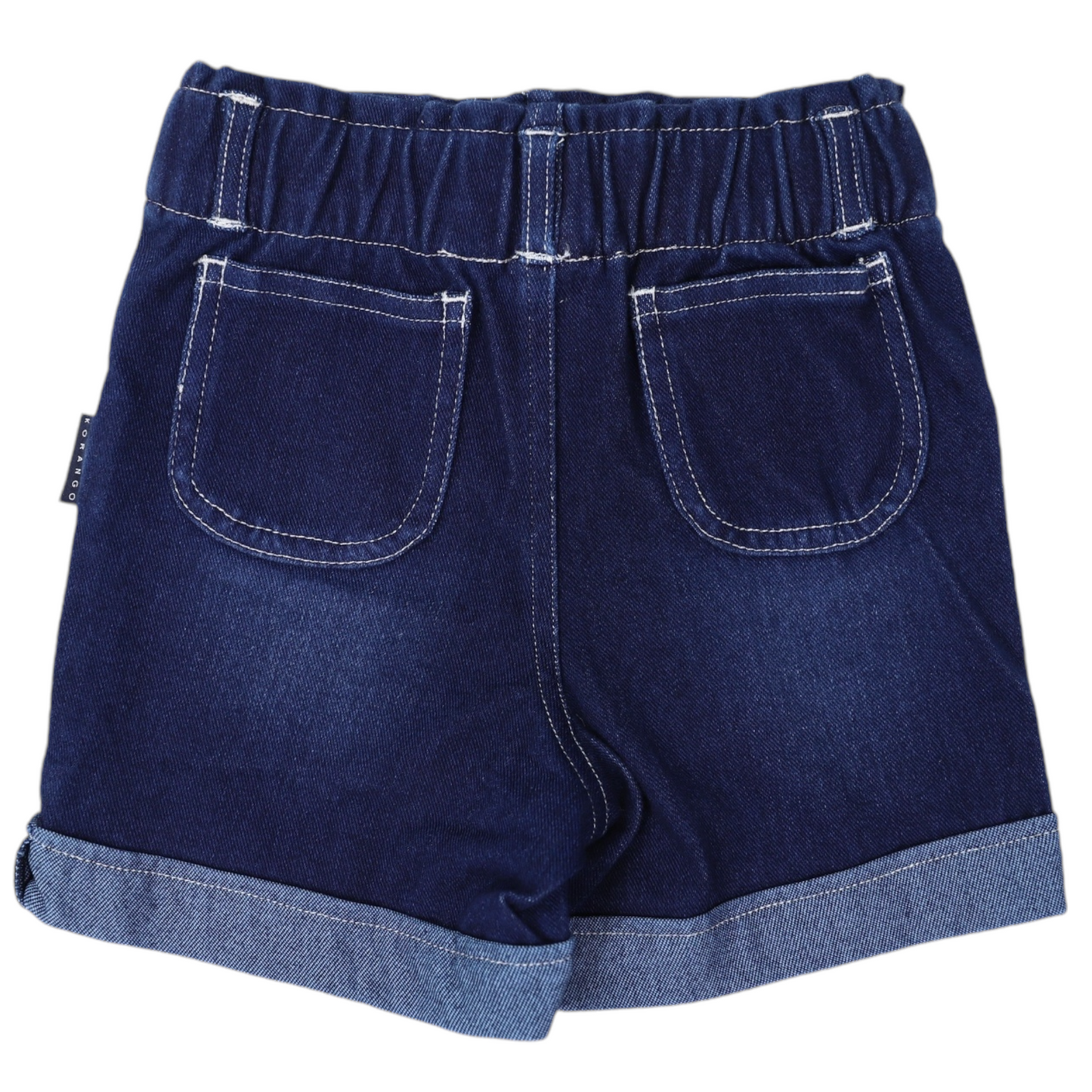 High Waisted Denim Short- Dark Wash