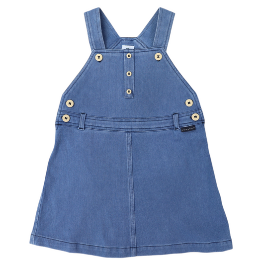 Denim Pinafore- Light Wash