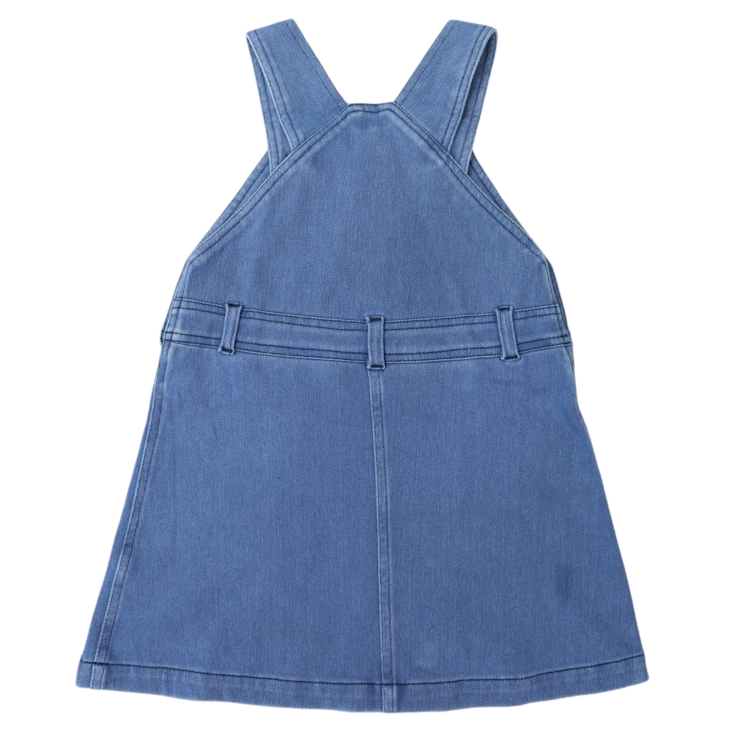 Denim Pinafore- Light Wash