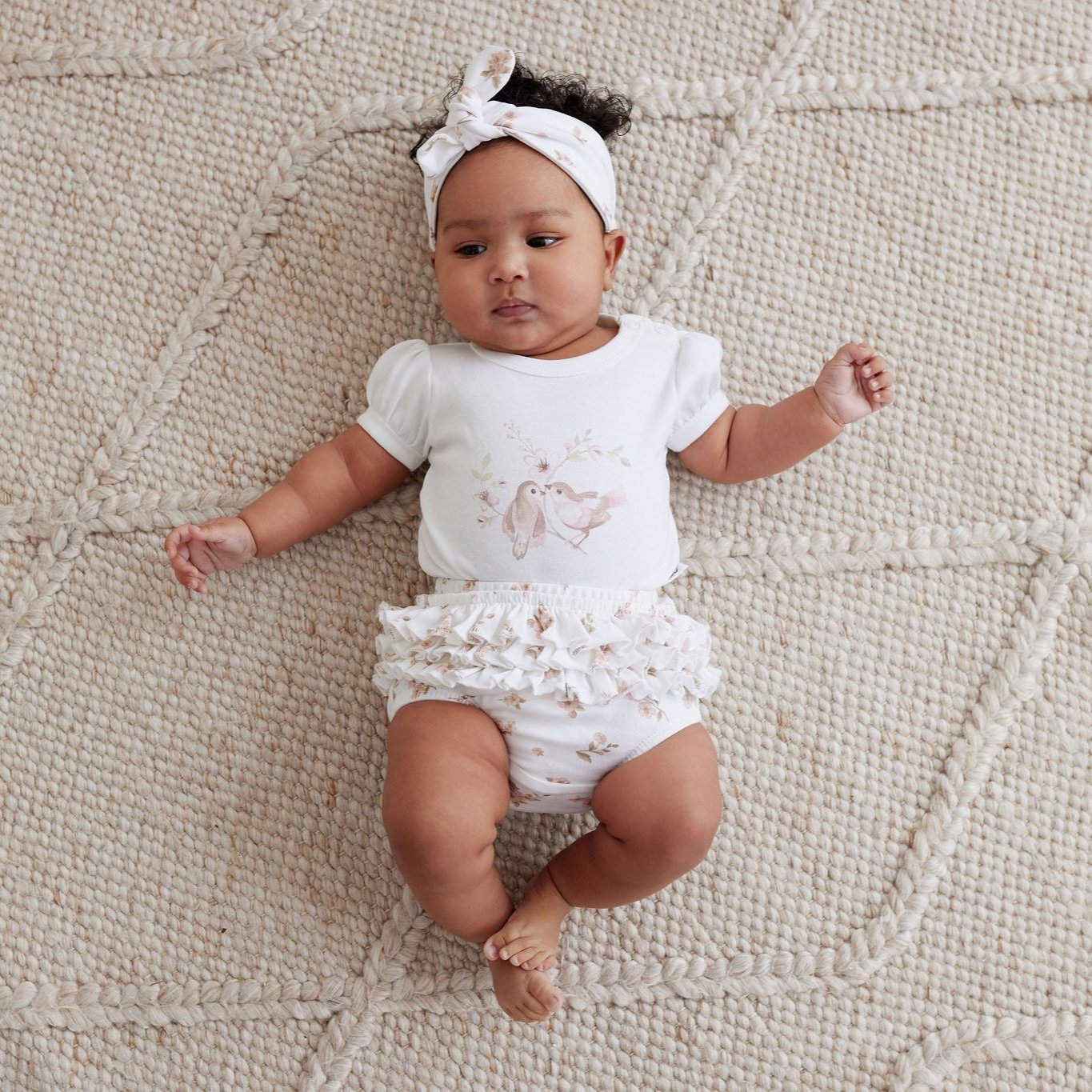 Blossom Print Puff Onesie