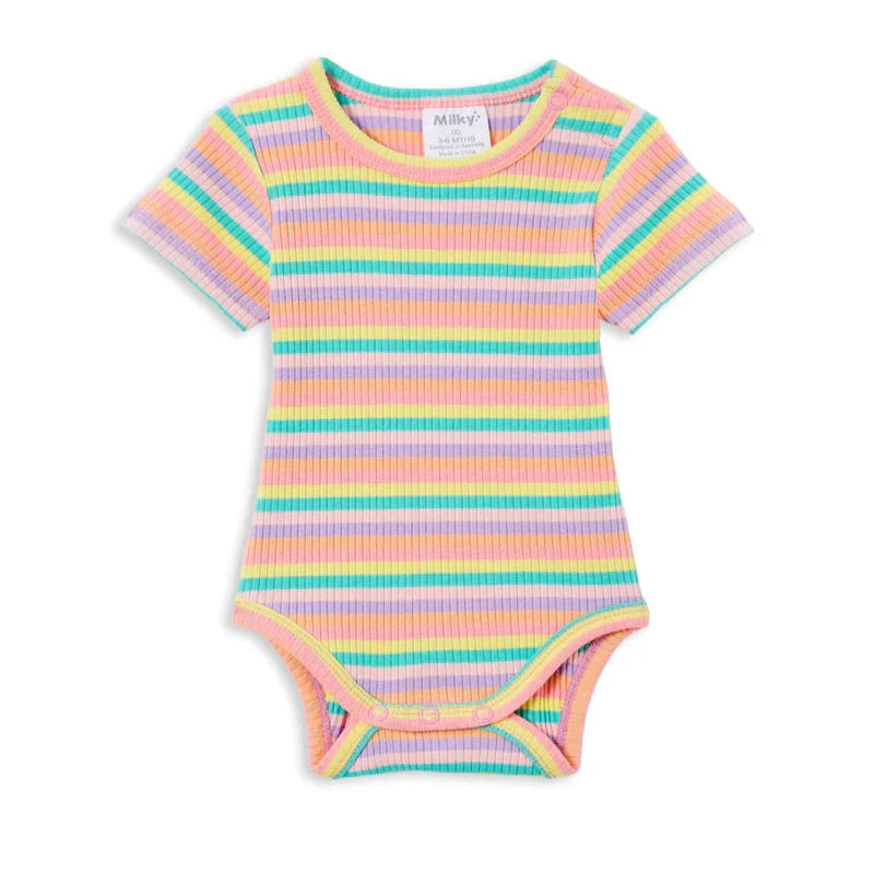 Stripe Rib Bubbysuit