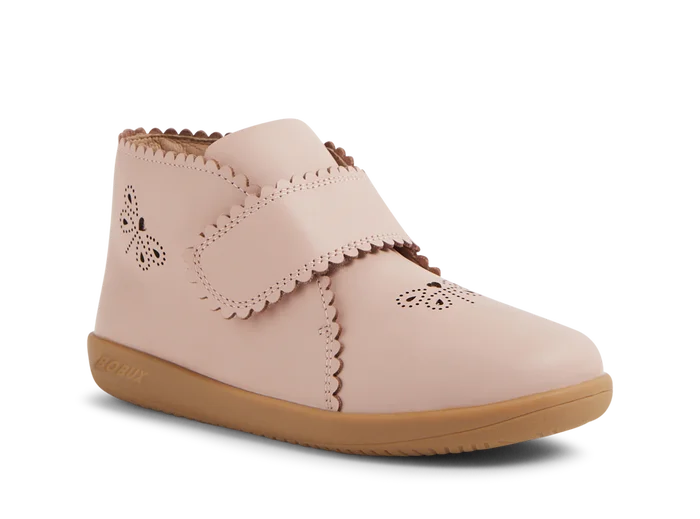 KP Willow Leather Boots- Cameo Rose