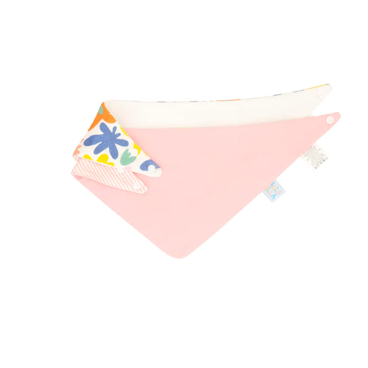 Bandana Bibs 2pk- Bright Floral