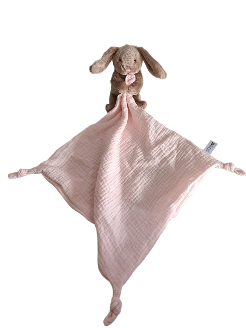 Bella The Bunny Baby Comforter- Muslin Blanket