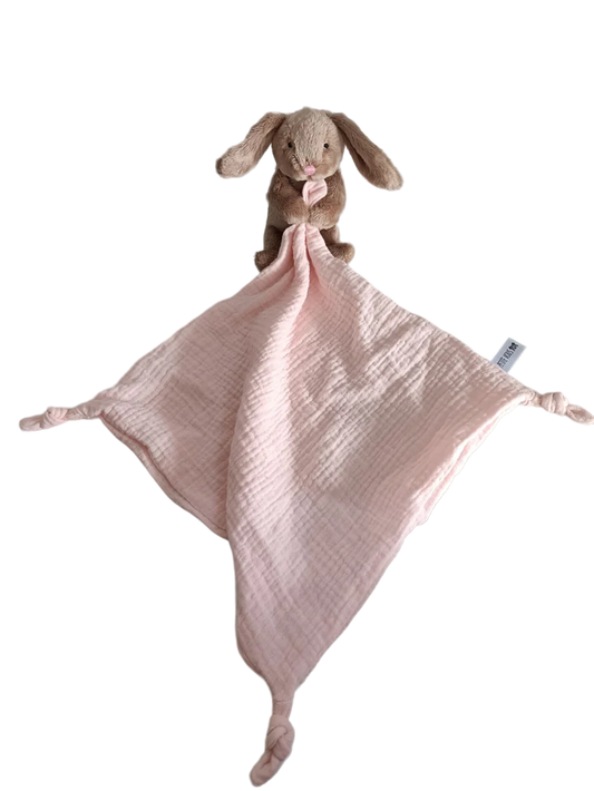 Bella The Bunny Baby Comforter- Muslin Blanket