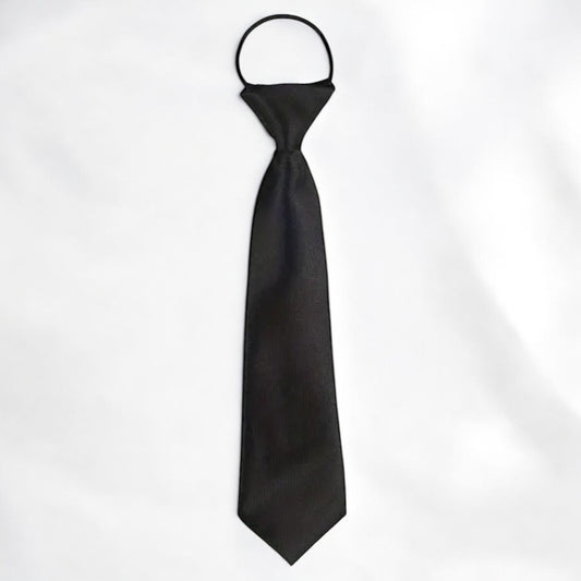 Boys Gentleman Adjustable Tie- Black