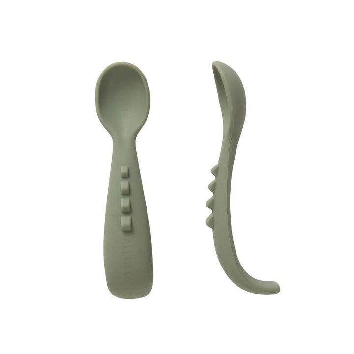 Comfy Grip Silicone Spoons 2 Pack- Olive