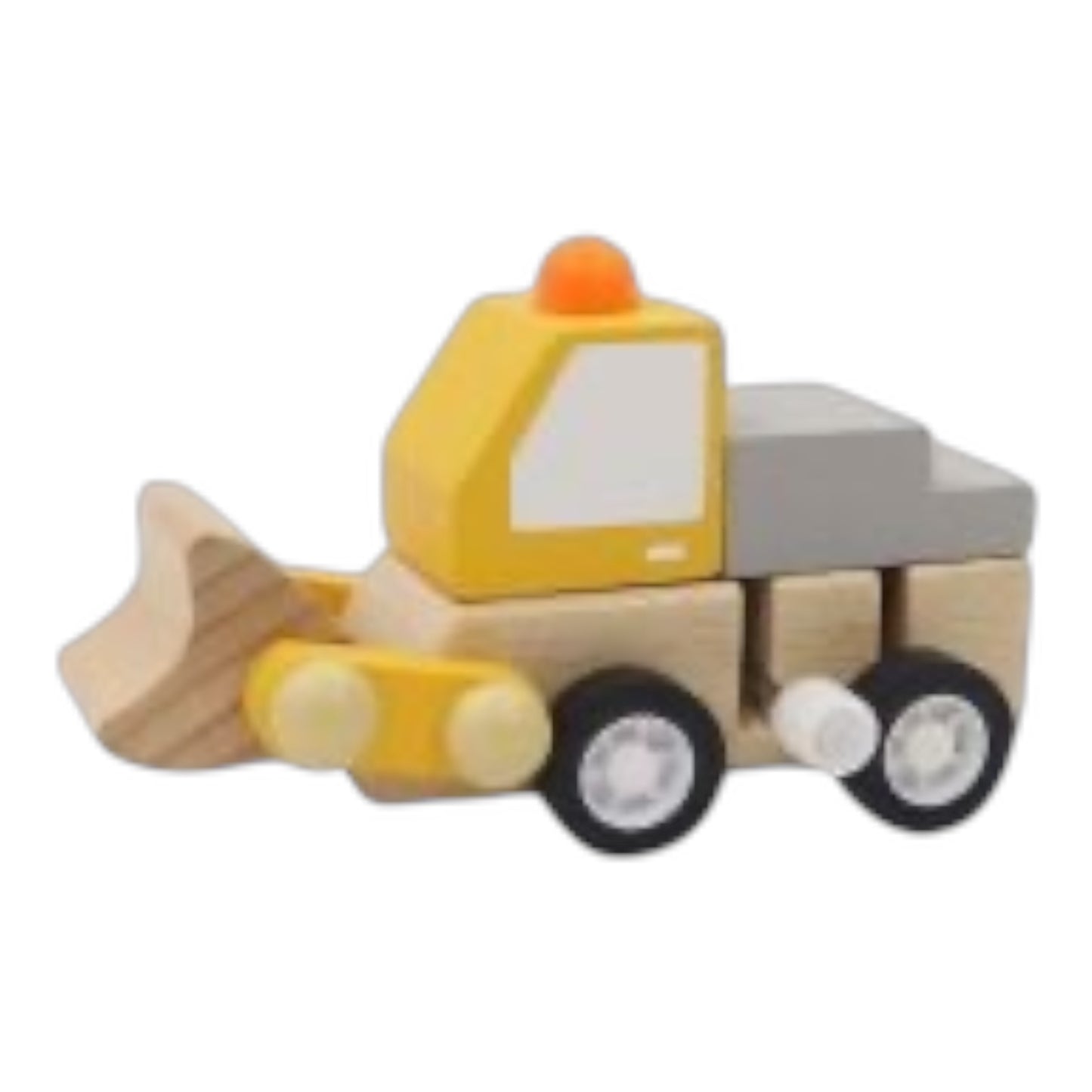 Wooden Wind-Up Construction Trucks