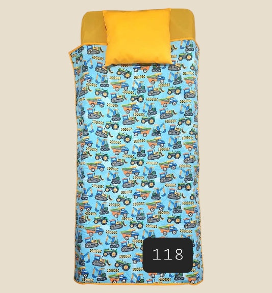 Kindy Sheet Set- Construction Blue
