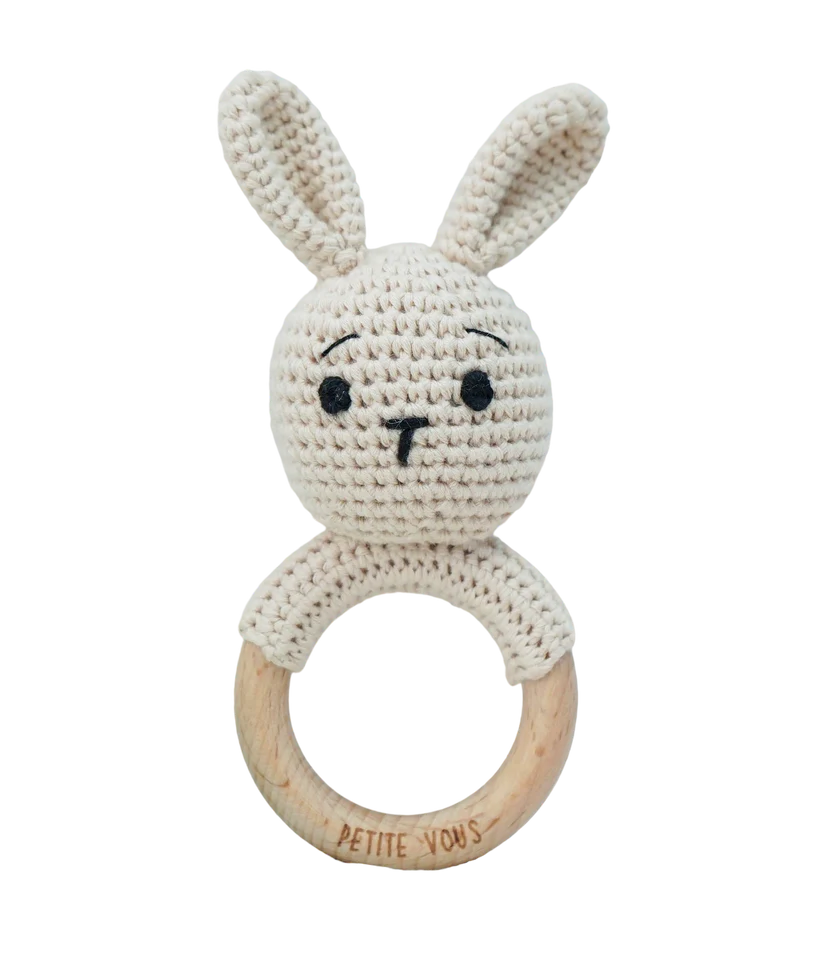 Crochet Ring Rattle- Brodie Bunny