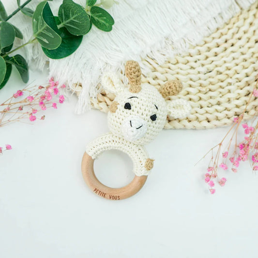 Crochet Ring Rattle- Percy Giraffe