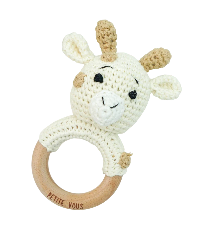 Crochet Ring Rattle- Percy Giraffe