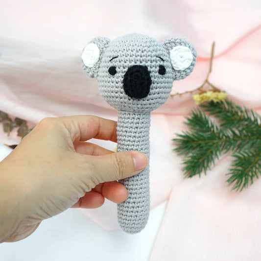 Crochet Handle Rattle- Kiki Koala