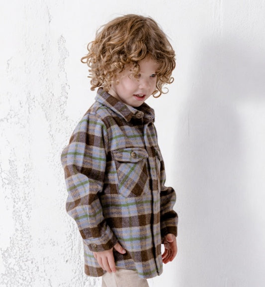 Earth Check Long Sleeve Overshirt