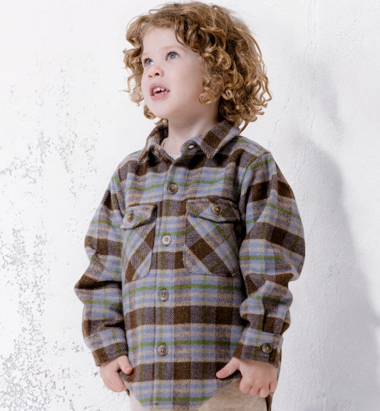 Earth Check Long Sleeve Overshirt
