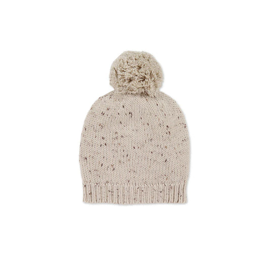 Ethan Hat Beanie- Oatmeal Balm Wolf Fleck