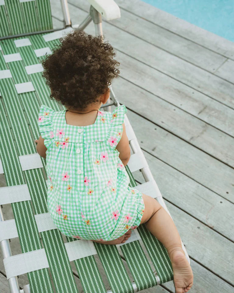 Grow Wild Emb Check Romper