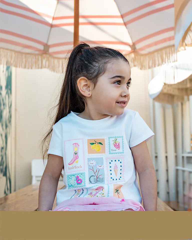 Summer Vacay Holiday Stamp Tee