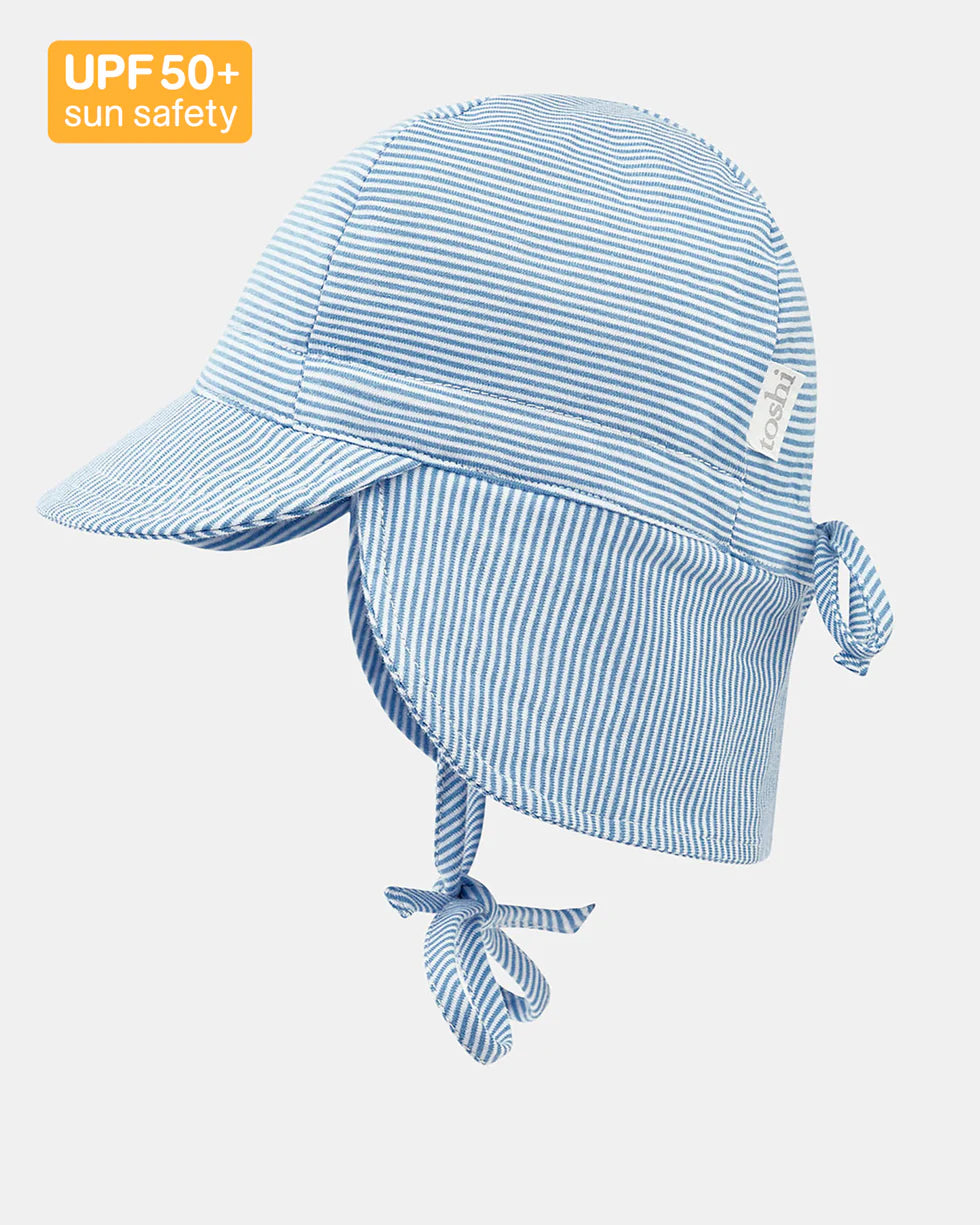 Flap Cap Baby- Sky