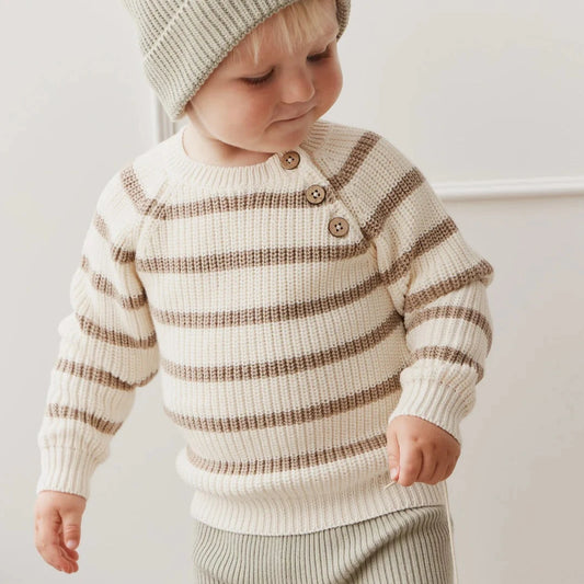 Frankie Jumper- Frankie Stripe Cashew