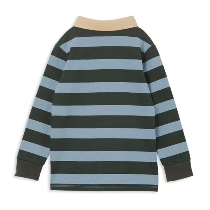 Green Stripe Rugby Top