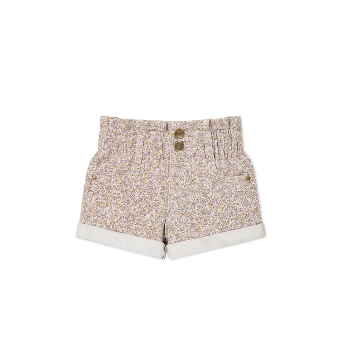 Grace Cotton Twill Short- Chloe Lilac