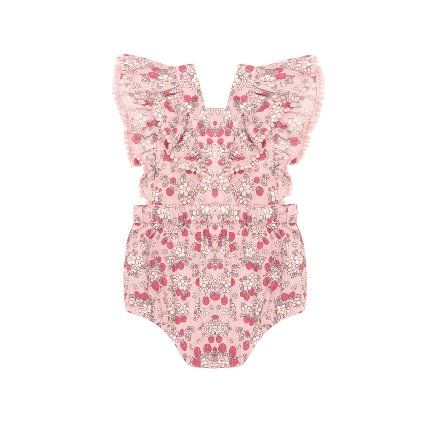 Vintage Strawberry Frill Playsuit