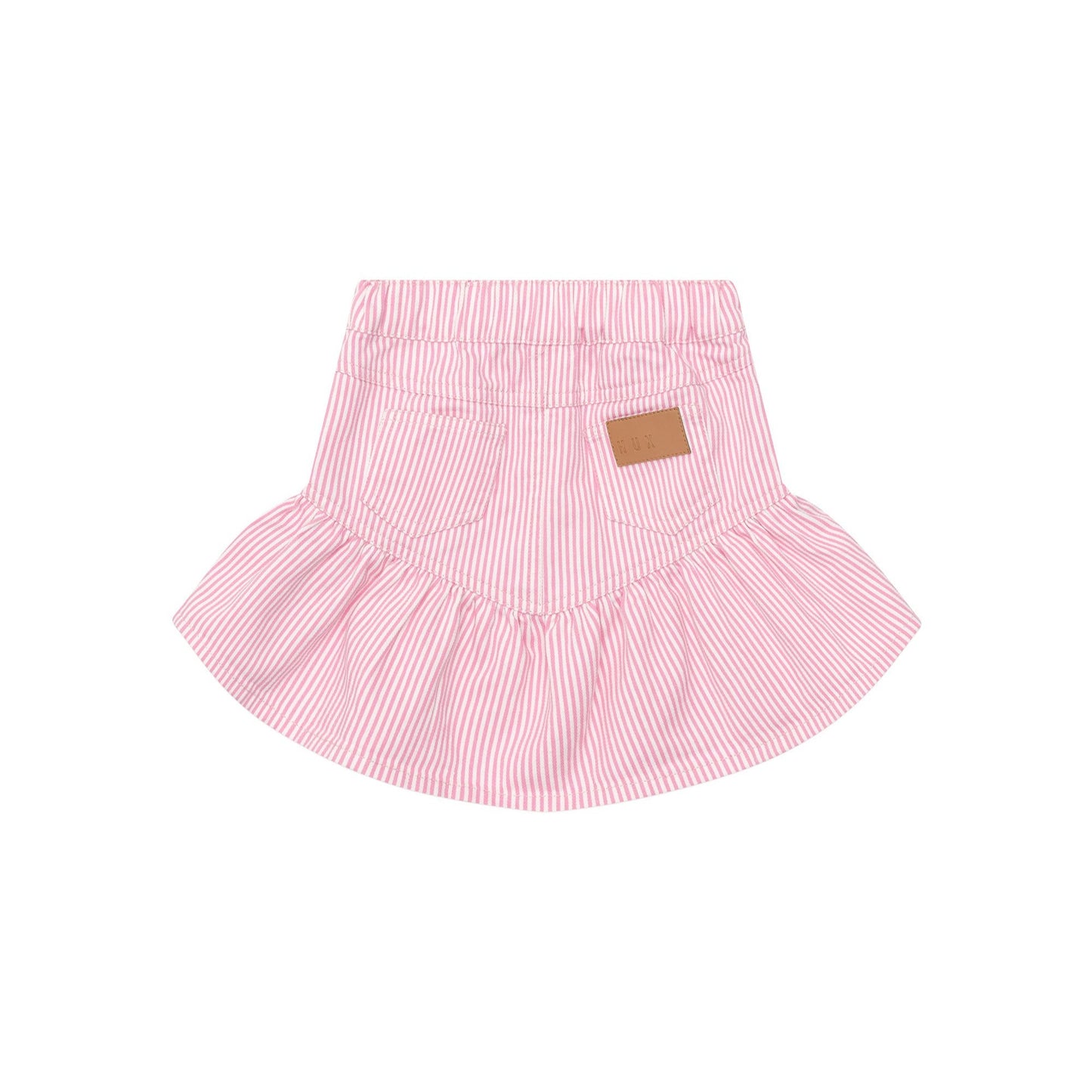 Candy Stripe Frill Skirt- Bubblegum Stripe