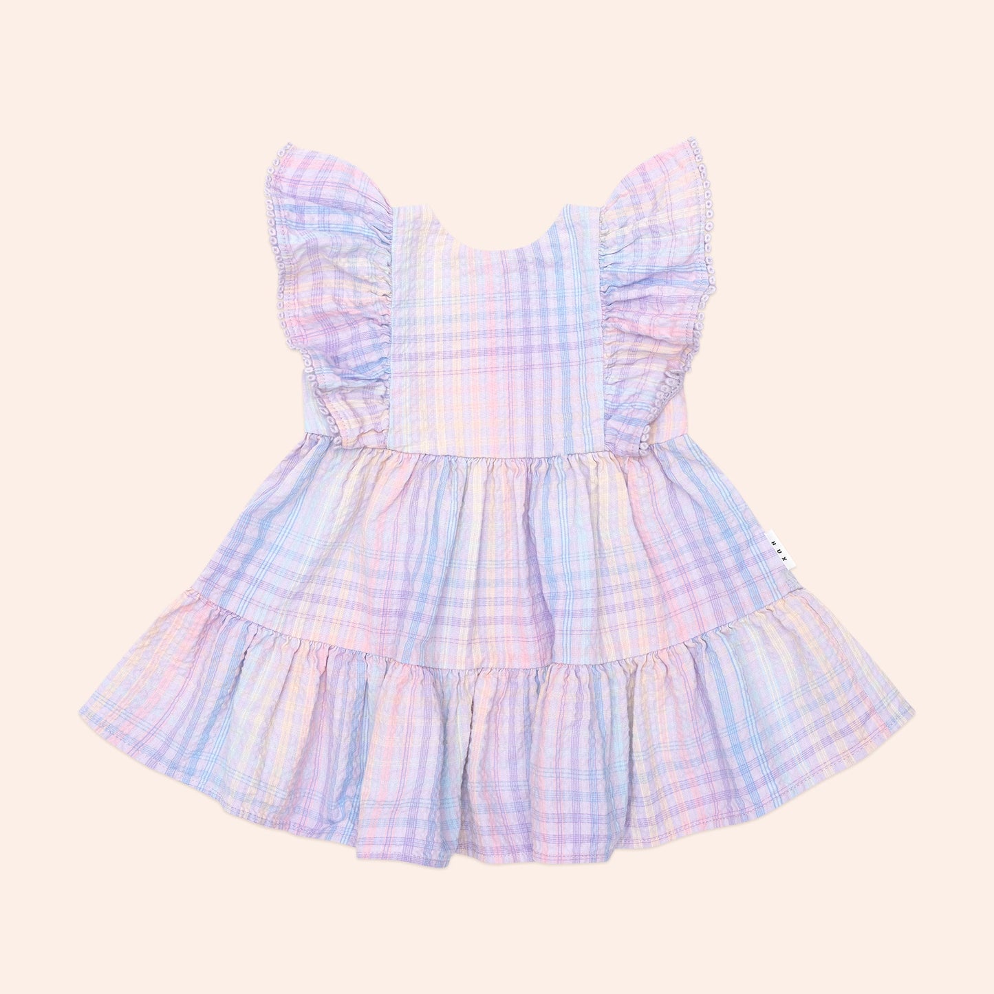 Rainbow Check Frill Dress